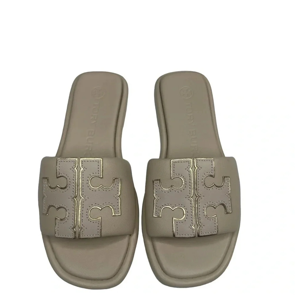 Tory Burch Women's Double T Sport Slide Sandals   Sz: 4